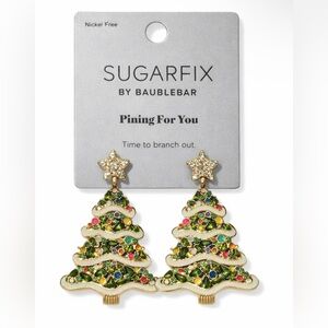 Sugarfix by BaubleBar Christmas Tree Earrings